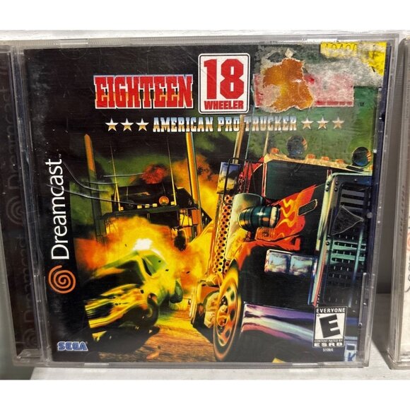 Crazy Taxi Sega & 18 Wheeler American Pro Trucker Dreamcast Game Complete Teen - Picture 2 of 9